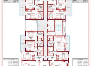 Новые квартиры в Махмутларе, с рассрочкой платежа, от застройщика, 70-340 кв.м. ID-0044 фото-14