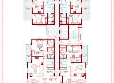 Новые квартиры в Махмутларе, с рассрочкой платежа, от застройщика, 70-340 кв.м. ID-0044 фото-15