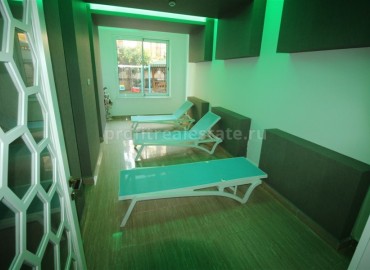Квартира с мебелью в комплексе с крытым бассейном на 10 этаже в районе Махмутлар., Алания, 60 кв.м. ID-2275 фото-12