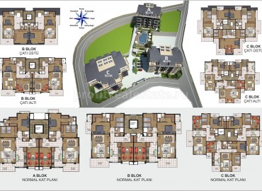 Квартиры планировок 3+1 и 4+1 в новом жилом комплексе с видом на море в центре Алании, от 145 м2 ID-2456 фото-2