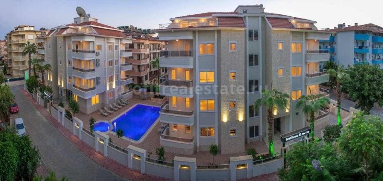Cozy apartment with furniture in a complex with a swimming pool in the central part of Oba ID-0074 фото-1