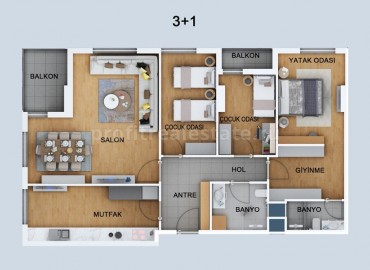 Квартиры в готовом жилом комплексе в Анталии ID-2847 фото-46