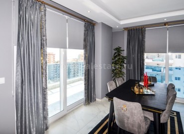 Стильная квартира-дуплекс в Махмутларе, полный пакет мебели и техники, 220 м2 ID-3044 фото-11