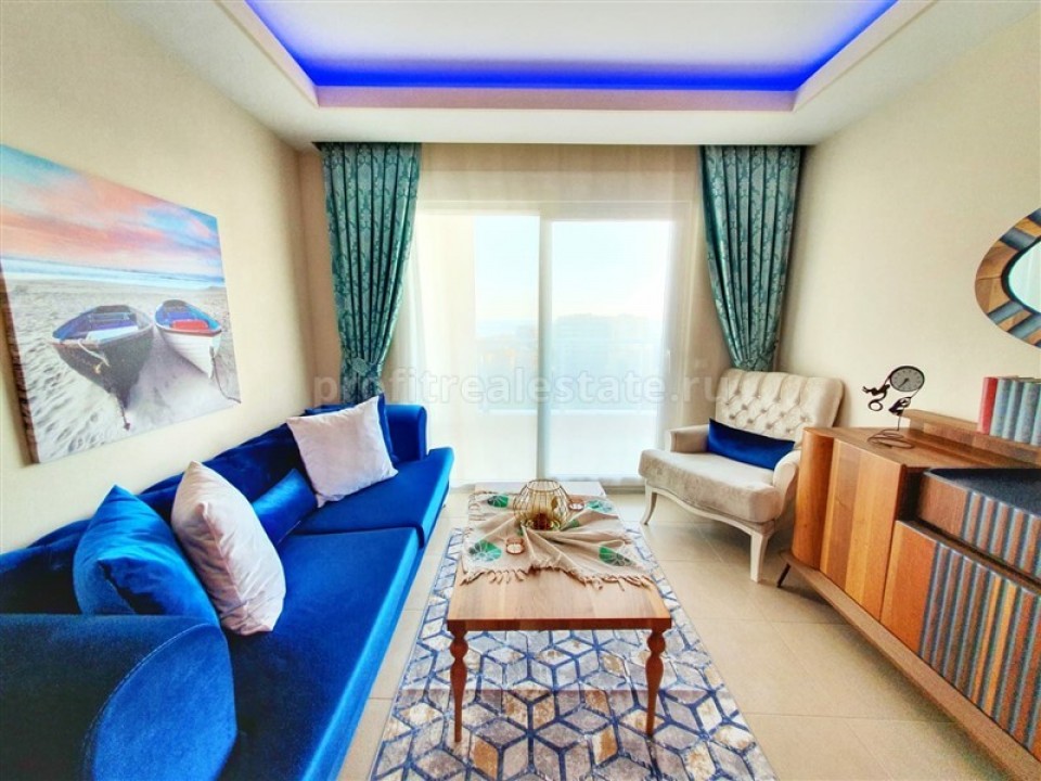 Яркие и стильные квартиры в жилом комплексе недалеко от моря в Махмутларе, Алания ID-3315 фото-2