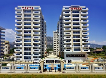 Красивая трехкомнатная квартира в районе Махмутлар в престижном жилом комплексе, 110 м2 ID-3367 фото-33