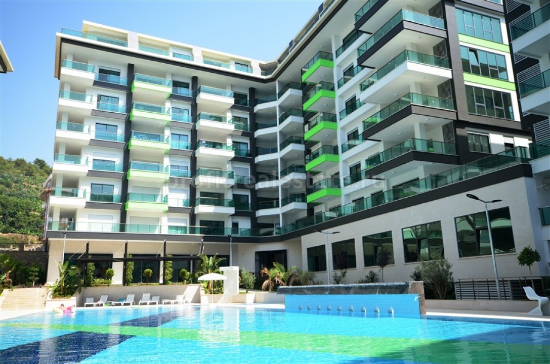 Двухкомнатная квартира в элитном комплексе, Каргыжак, Аланья, 65 кв.метров ID-3598 фото-1