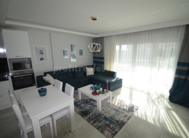 Стильная и новая трехкомнатная квартира на аренду с видом на море,110м2 в Махмутларе ID-3633 фото-3