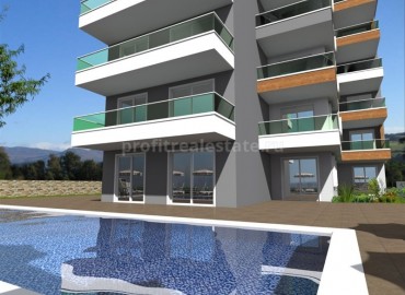 Двухкомнатная квартира на этапе строительства, в новом жилом комплексе Авсаллара, Аланья, 55 м2 ID-3765 фото-1