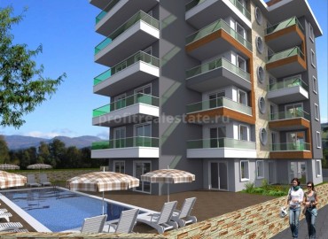 Двухкомнатная квартира на этапе строительства, в новом жилом комплексе Авсаллара, Аланья, 55 м2 ID-3765 фото-2