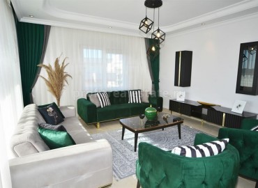 Трехкомнатная квартира в Махмутларе, красивая мебель, высокий этаж, отличная локация ID-3934 фото-1