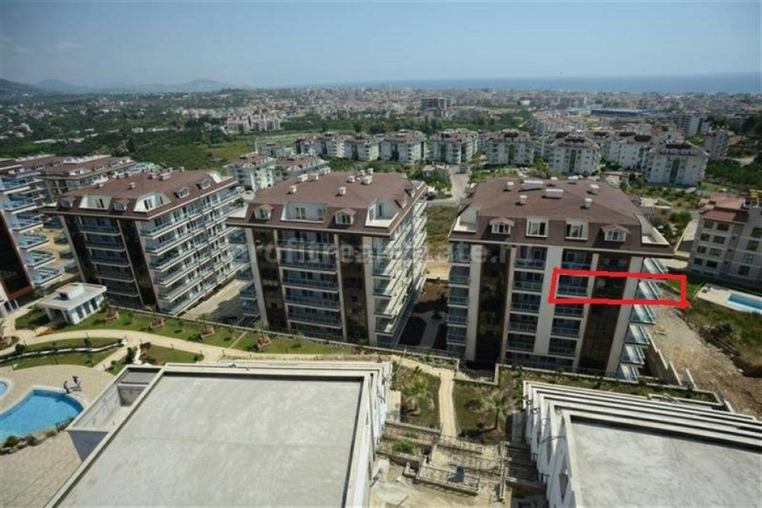 Четырехкомнатные апартаменты в элитной резиденции района Джикджилли, Аланья, 135 м2 ID-3954 фото-2