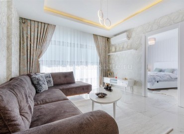 Двухкомнатные апартаменты в комплексе с отельной инфраструктурой, мебель + техника, Махмутлар ID-3989 фото-2