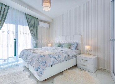 Двухкомнатные апартаменты в комплексе с отельной инфраструктурой, мебель + техника, Махмутлар ID-3989 фото-6