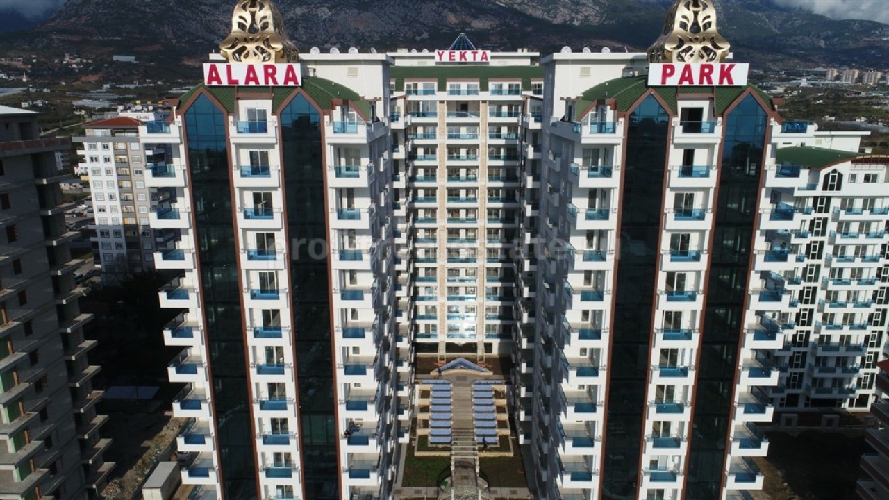 Двухкомнатная квартира с видом на море в комплексе класса люкс ,60м2 в Махмутларе ID-4026 фото-1