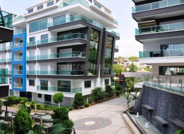 Шикарные двухкомнатные апартаменты 110 кв м, в элитном комплексе с видом на море, района Каргыджак, Алания ID-4208 фото-1