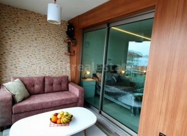 Уютная двухкомнатная квартира, с шикарными видовыми характеристиками, в элитном жилом комплексе Каргыджака, Аланья, 67 м2 ID-4256 фото-10