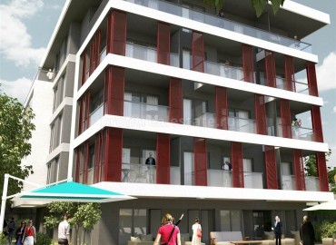 Новый жилой комплекс с инфраструктурой на этапе строительства в центре Алании, 400 метров к пляжу Клеопатра, выгодные цены ID-4273 фото-3}}