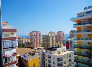Просторные двухкомнатные апартаменты на 11 этаже c видом на море, центр Махмутлара, Аланья, 70 м2 ID-4368 фото-11