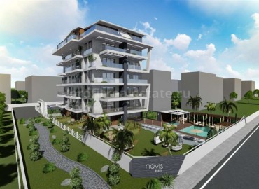 Апартаменты на этапе строительства, в комплексе с отличной инфраструктурой, в 50 метрах от моря, Кестель, Аланья ID-4439 фото-6