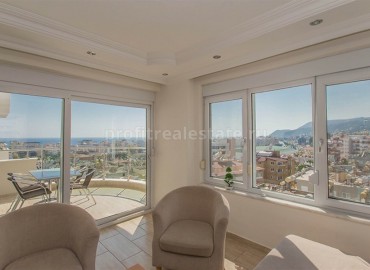 Трехкомнатная квартира, с панорамными видами на море и город, Аланья, 110 м2 ID-4614 фото-4